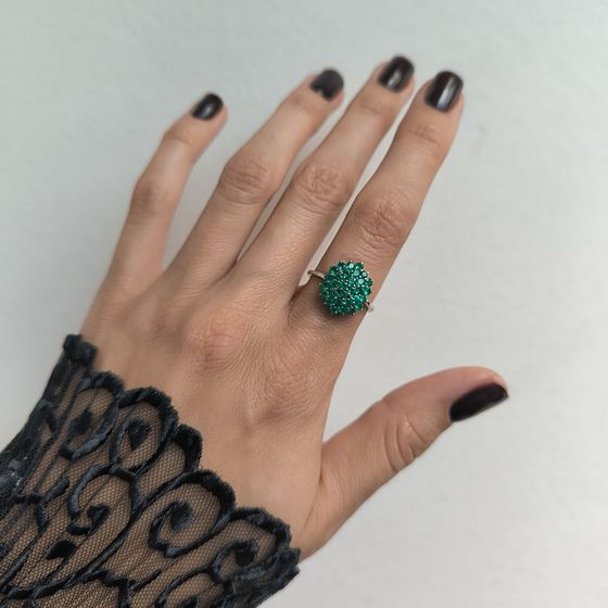 Серебряное кольцо с агатом 0.9ct