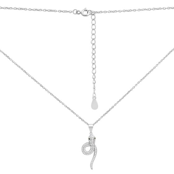 Серебряное колье с фианитами