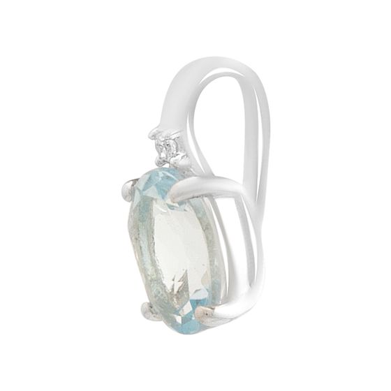 Серебряная подвеска с топазом 0.948ct