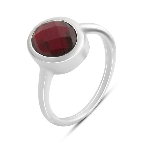 Серебряное кольцо с гранатом nano 2.165ct