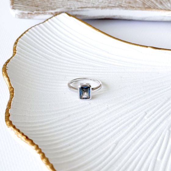 Серебряное кольцо с мистик топазом 2.302ct