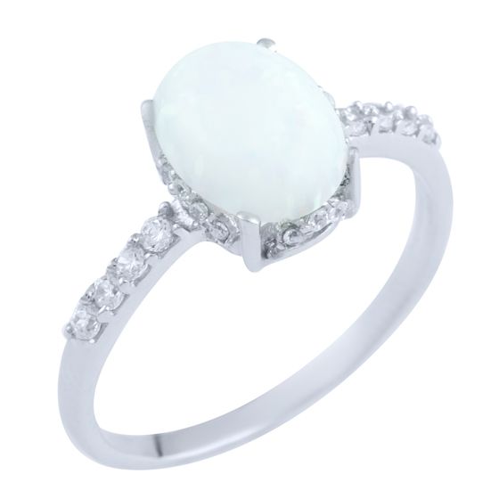 Серебряное кольцо с опалом 0.813ct