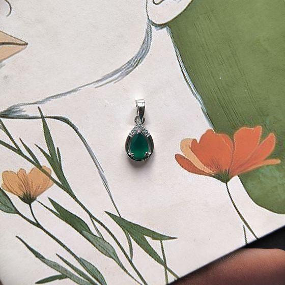 Серебряная подвеска с агатом 0.838ct