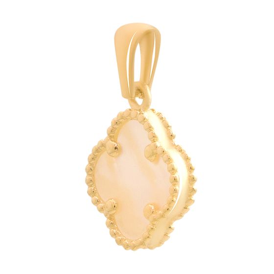 Золотая подвеска с перламутром